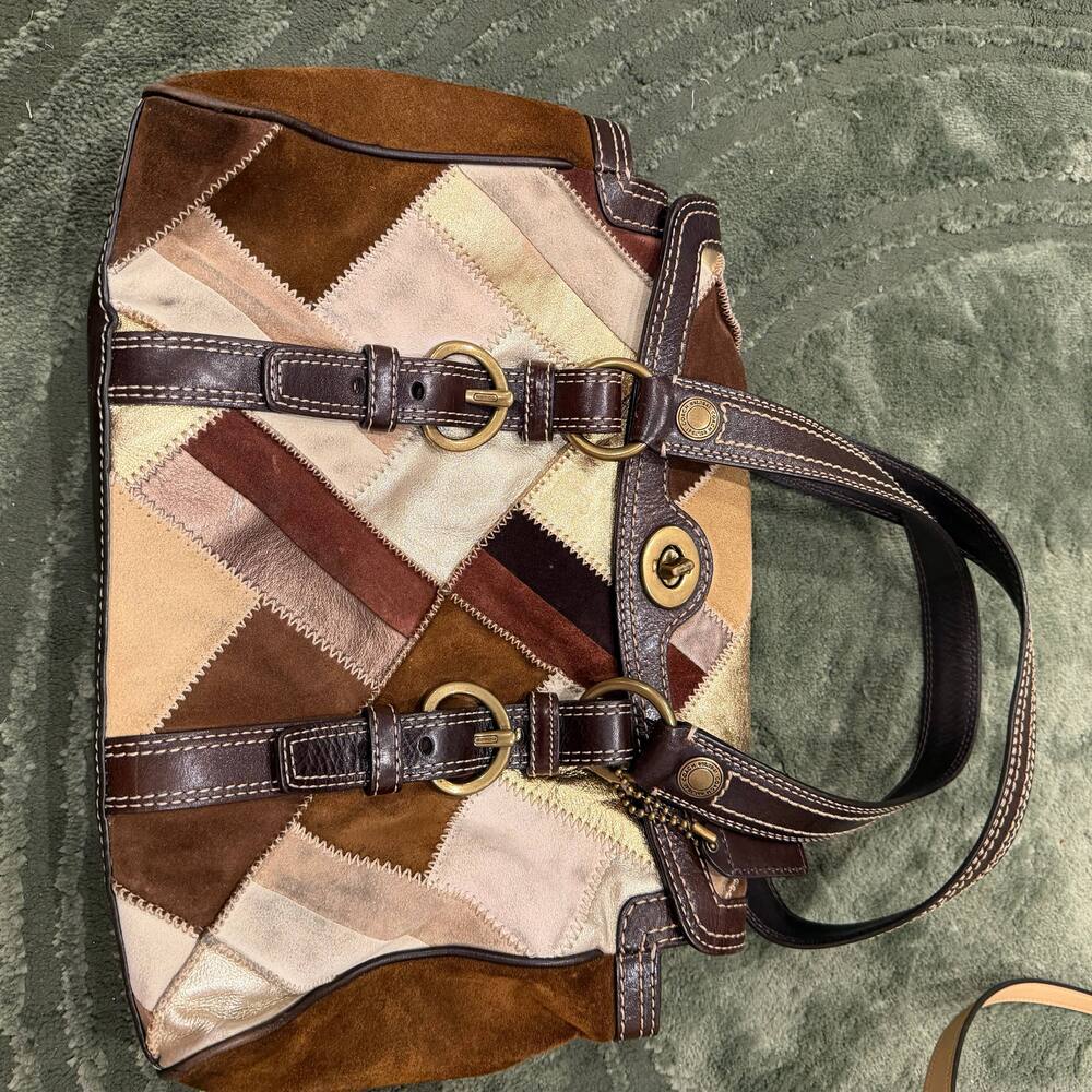 Coach Vintage Chelsea Turnlock Patchwork Bag